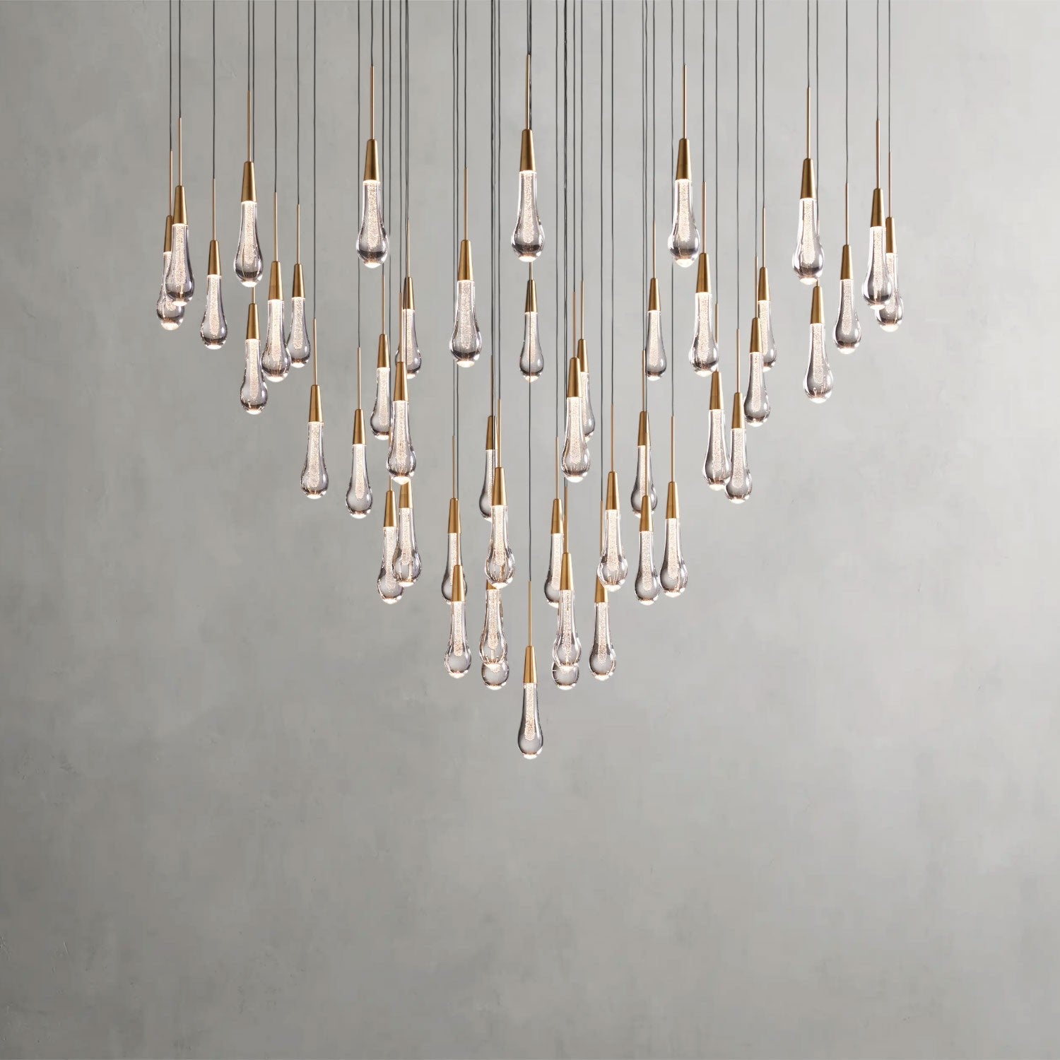 Soltaire Round Chandelier 17", 24", 36", 58"